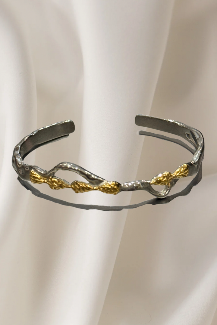 SILVER AND GOLD BRACELET