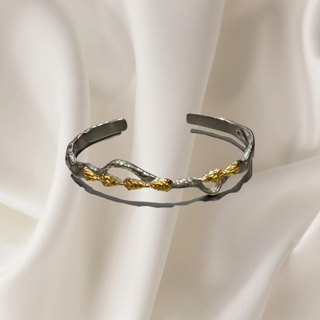 SILVER AND GOLD BRACELET