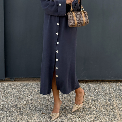 MAXI CARDIGAN NAVY