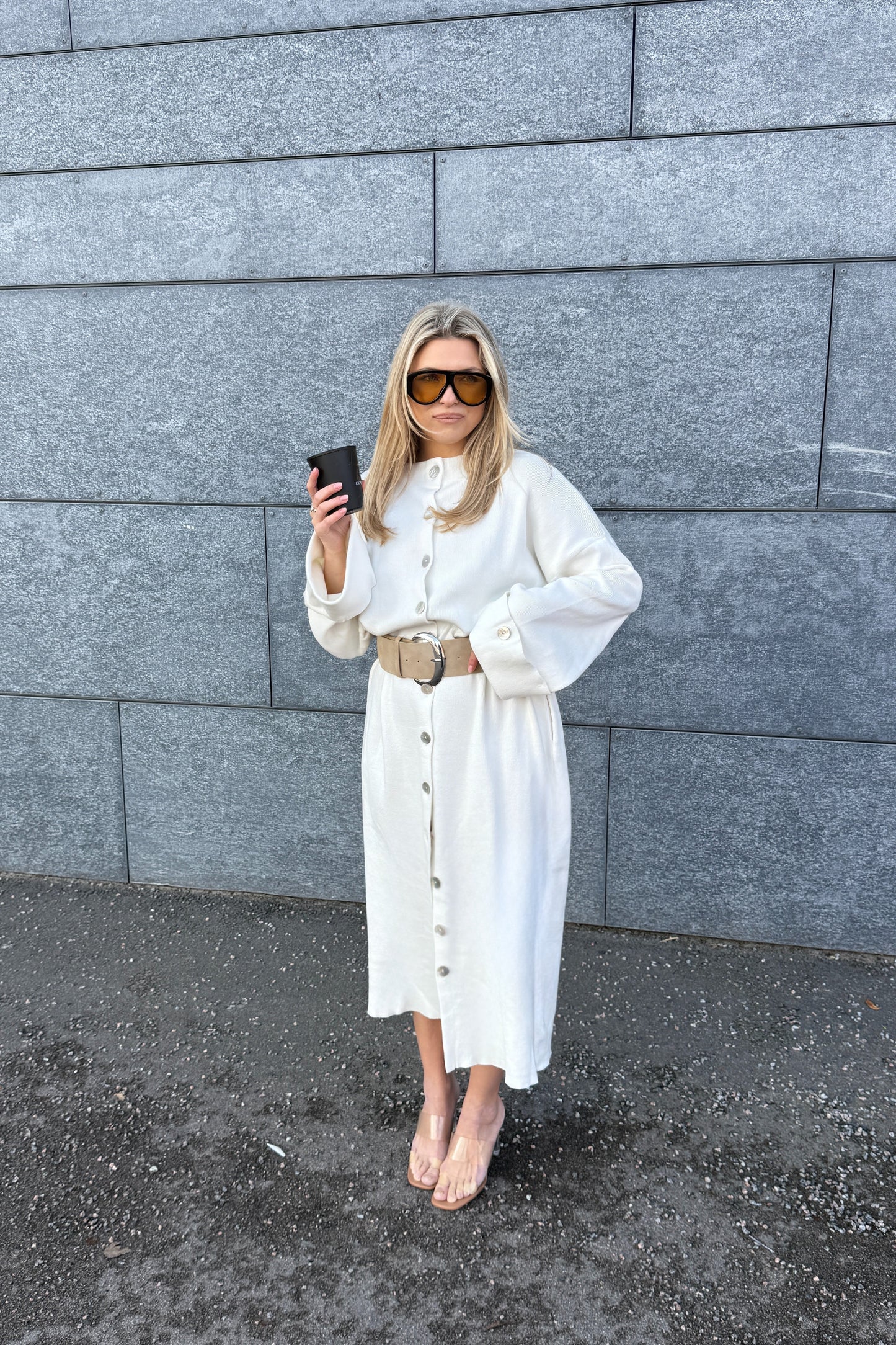 MAXI CARDIGAN WHITE