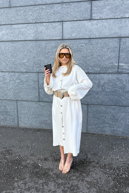 MAXI CARDIGAN WHITE