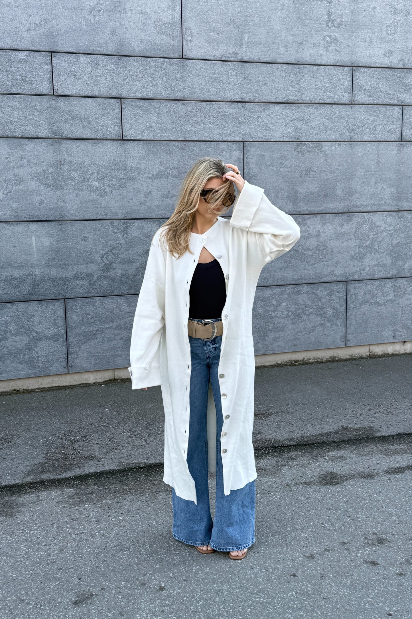 MAXI CARDIGAN WHITE