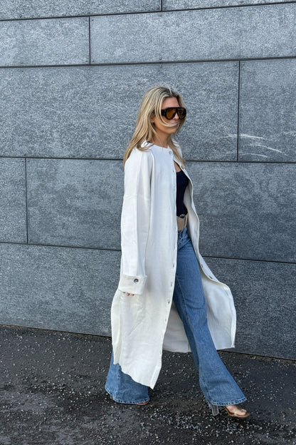 MAXI CARDIGAN WHITE